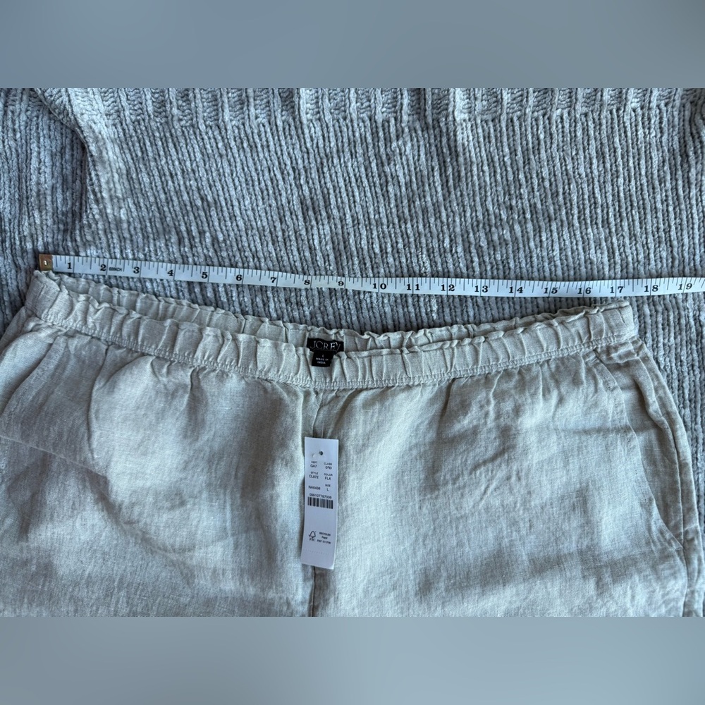 J.Crew Stratus Pant in Linen Flax Size L - Picture 6 of 6